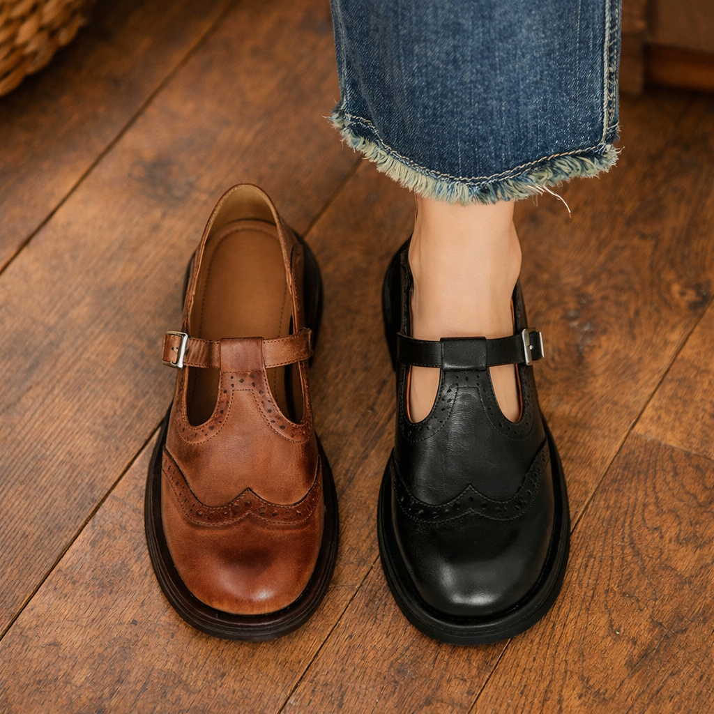 Ardelle | Heritage Leather Mary Janes