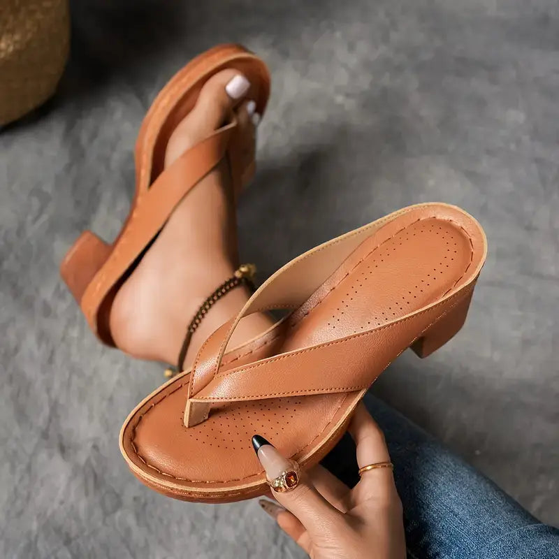 Amara Chunky Heel Sandals