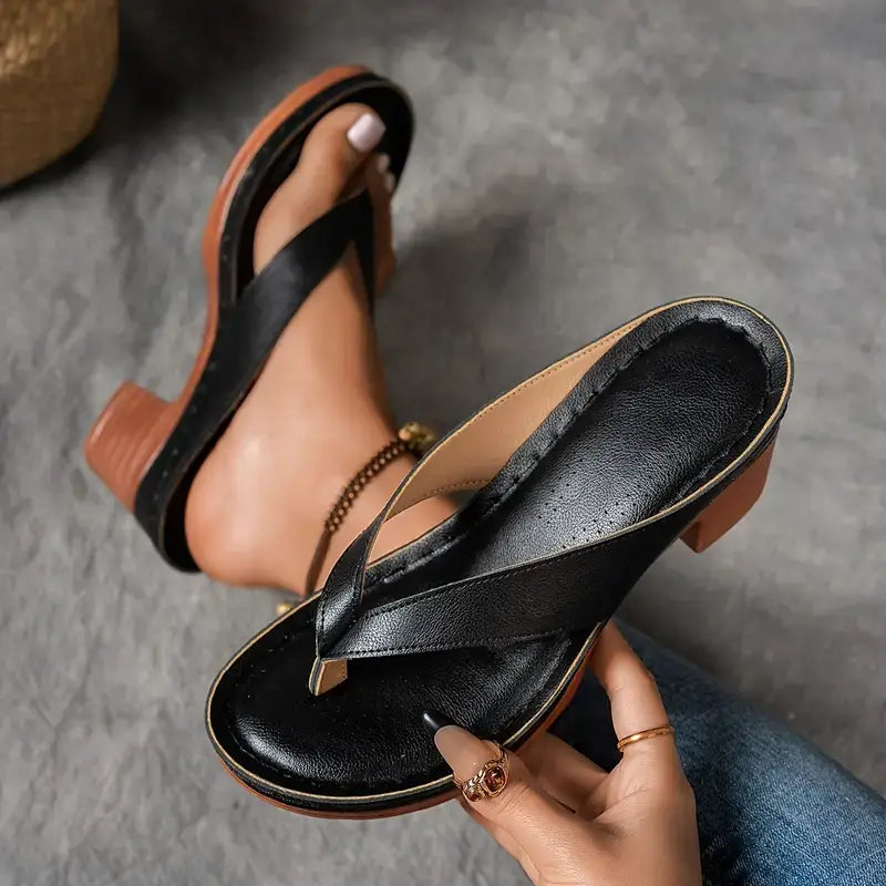 Amara Chunky Heel Sandals