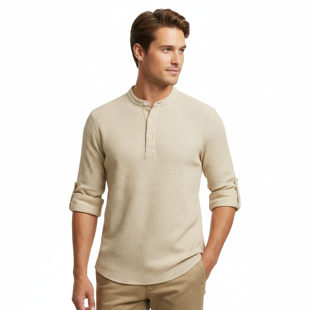 Arthur Henley Shirt - Luxury Breathable Knit