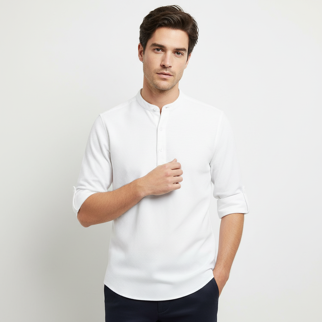 Arthur Henley Shirt - Luxury Breathable Knit