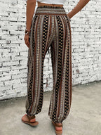 Cleo Ethnic Jogger Pants - Tribal Graphic Print