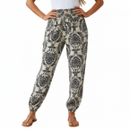 Cleo Ethnic Jogger Pants - Tribal Graphic Print