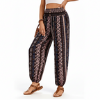 Cleo Ethnic Jogger Pants - Tribal Graphic Print