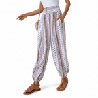 Cleo Ethnic Jogger Pants - Tribal Graphic Print