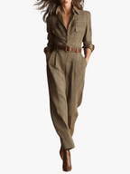 Elara Tweed Jumpsuit