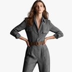 Elara Tweed Jumpsuit