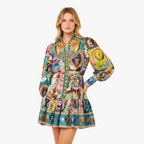 Elena Shirt Mini Dress - Balloon Sleeve