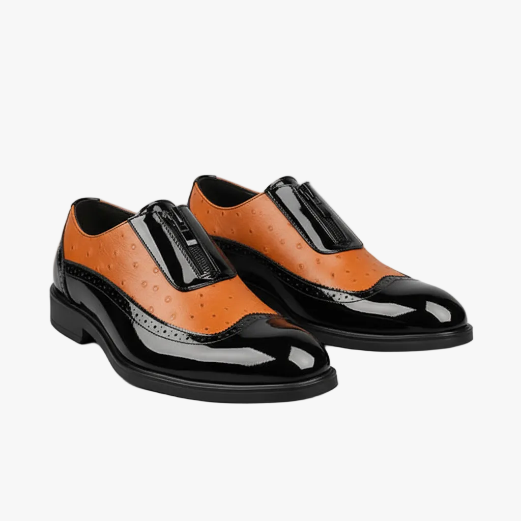 Felix Oxford Shoes - Ostrich Leather