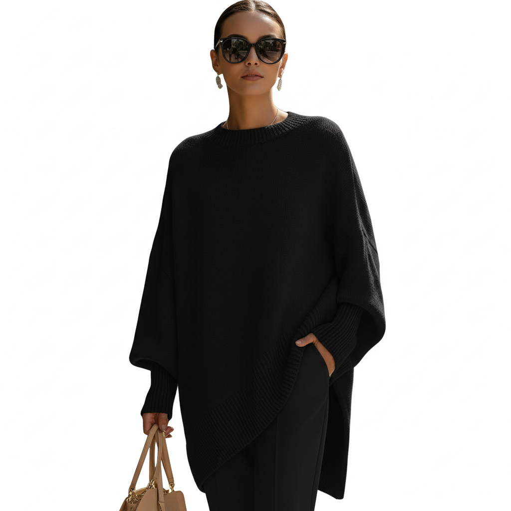 Gey Sweater - Elegant Graceful Silhouette
