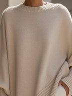 Gey Sweater - Elegant Graceful Silhouette