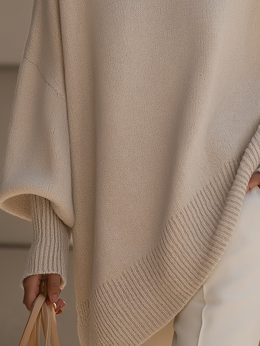 Gey Sweater - Elegant Graceful Silhouette