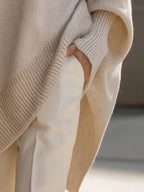 Gey Sweater - Elegant Graceful Silhouette