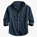Julian Hoodie Shirt - Cotton-Linen Blend