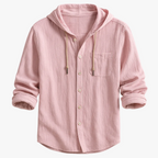Julian Hoodie Shirt - Cotton-Linen Blend