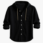 Julian Hoodie Shirt - Cotton-Linen Blend