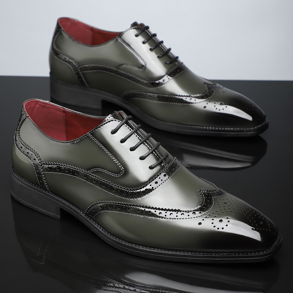 Julian Leather Brogue Dress Shoes