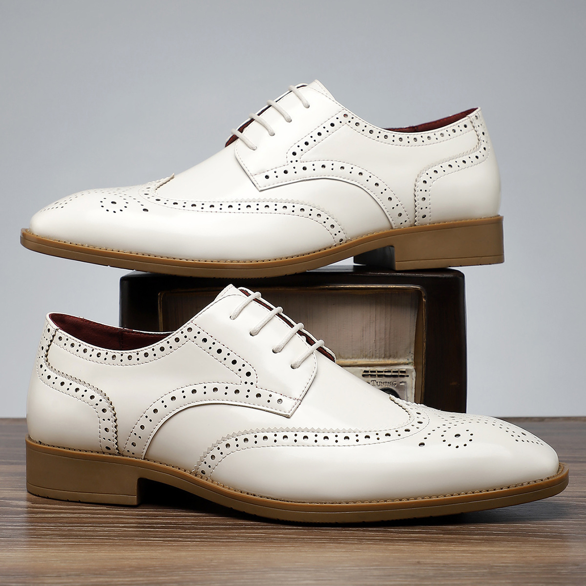 Julian Leather Brogue Dress Shoes