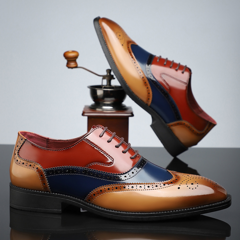 Julian Leather Brogue Dress Shoes