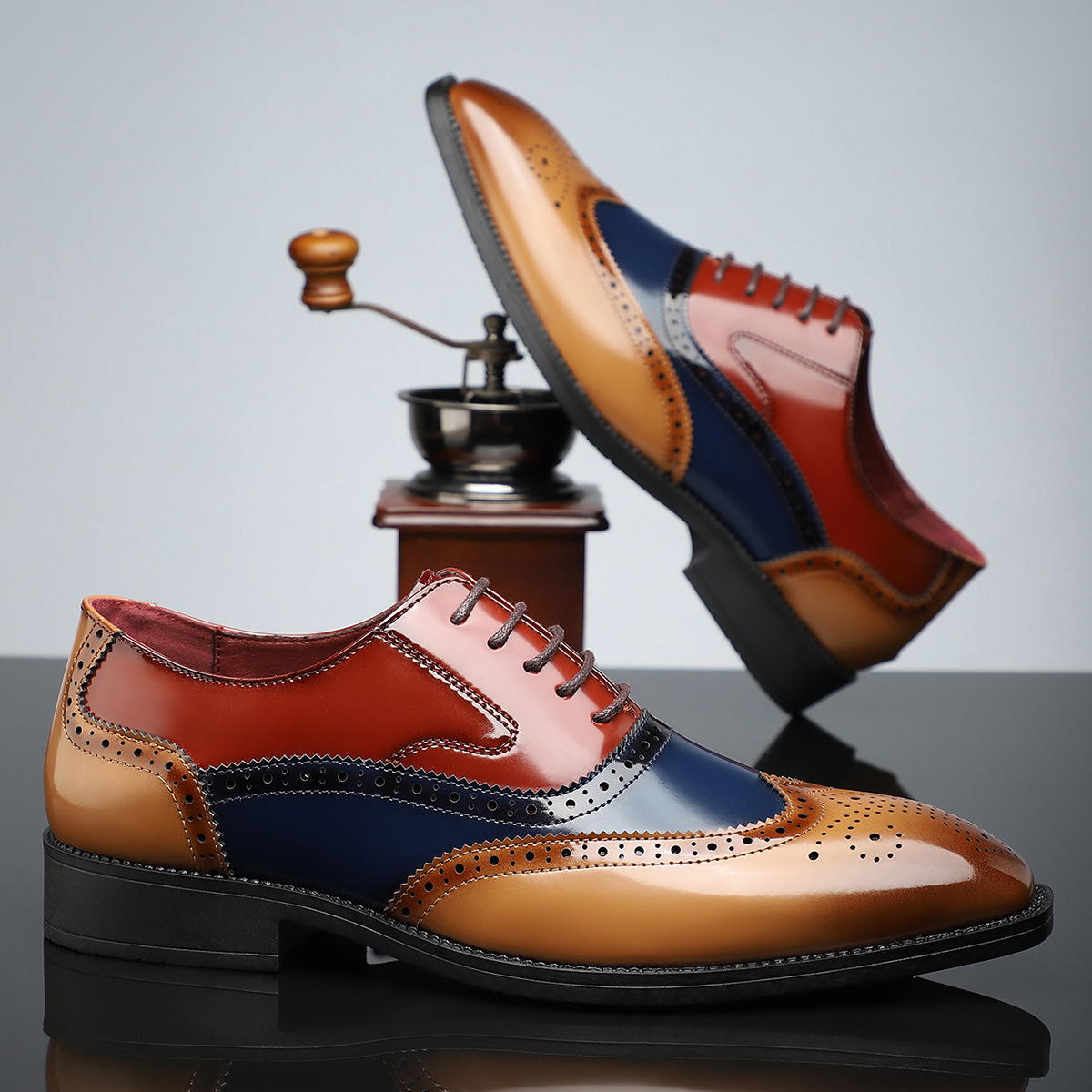 Julian Leather Brogue Dress Shoes