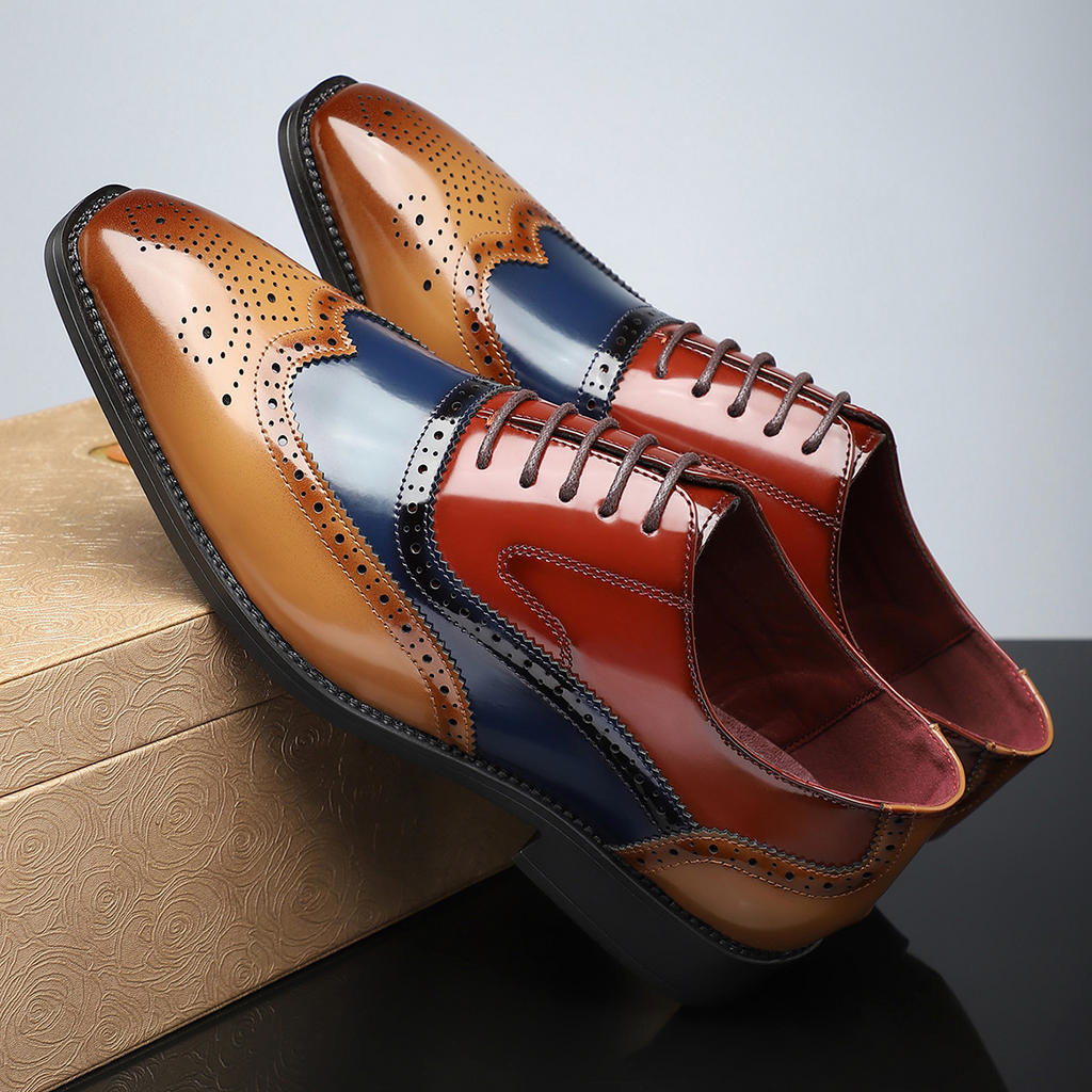 Julian Leather Brogue Dress Shoes