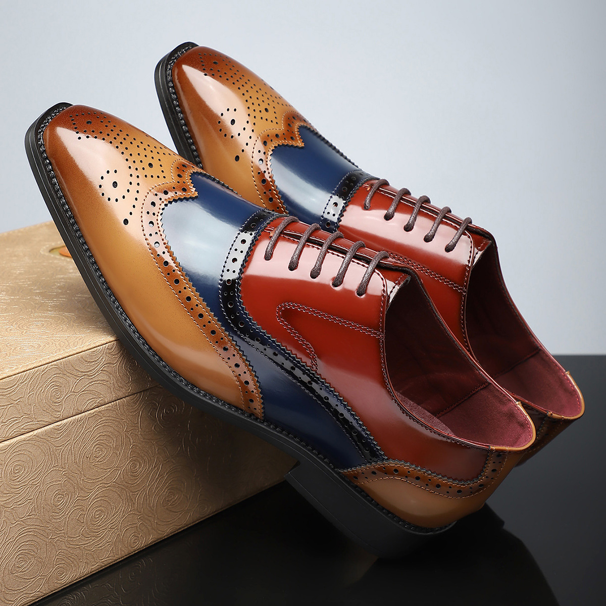 Julian Leather Brogue Dress Shoes