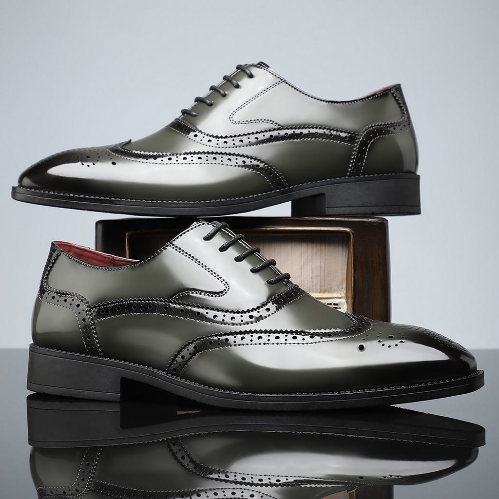 Julian Leather Brogue Dress Shoes