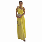 Luo Linen Blend Cover-up Maxi Dress