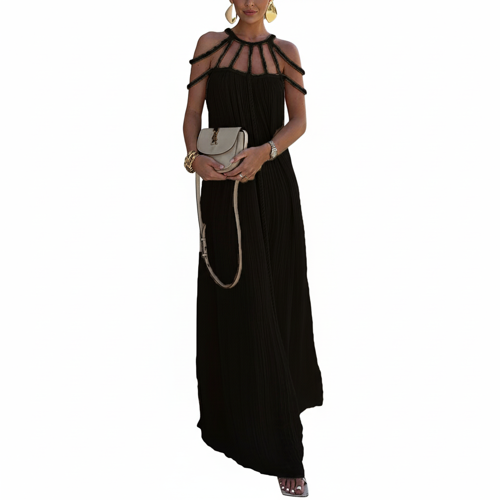 Luo Linen Blend Cover-up Maxi Dress