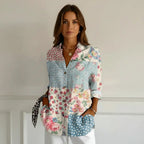 Nara Women's Blouse Button Closure