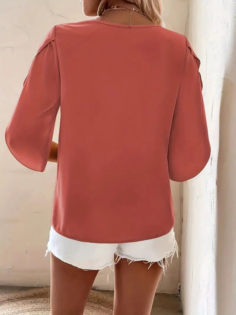 Nora Skew Neck Blouse