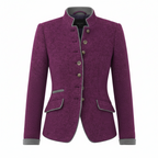 Ozi Elegant Cardigan - High Collar Knit