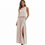 Roe Maxi Dress - Loose Fit Side Slit