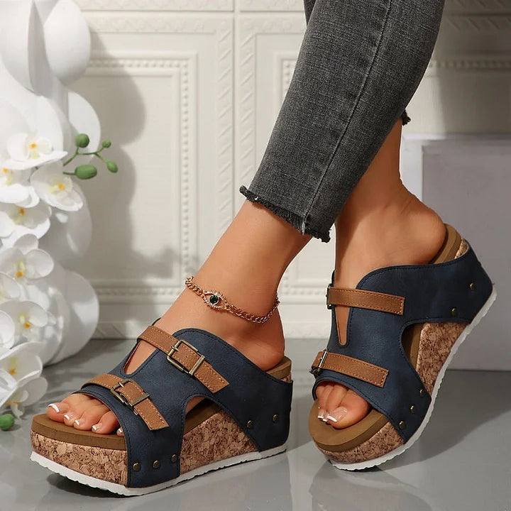 Saskia Ortho Wedge Sandals