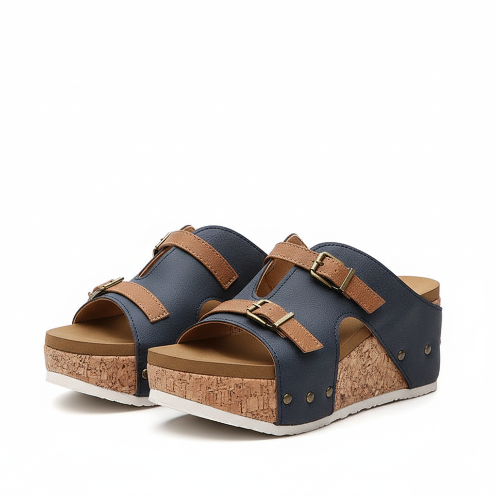 Saskia Ortho Wedge Sandals