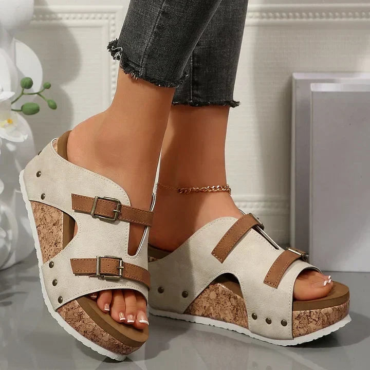 Saskia Ortho Wedge Sandals