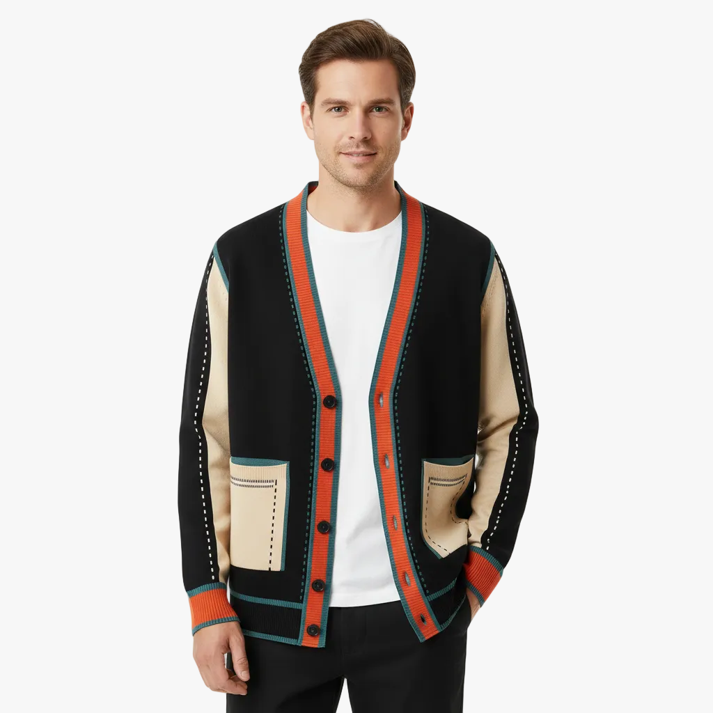 Sloane Cardigan - Wool Blend Patch Pocket