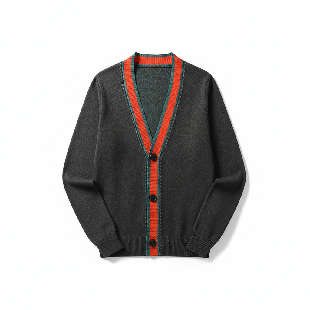 Sloane Cardigan - Wool Blend Patch Pocket