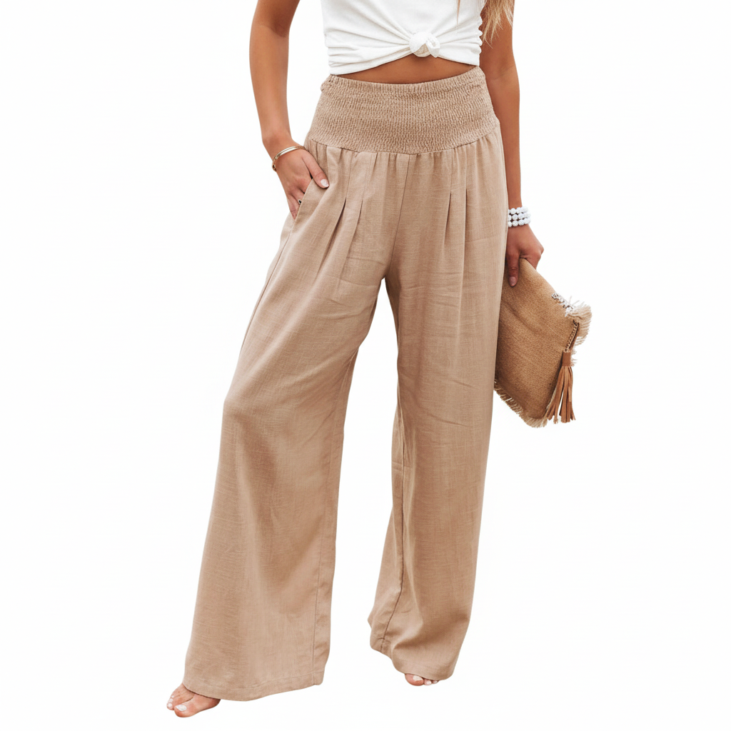 Sonia Smocked Pocketed Pants