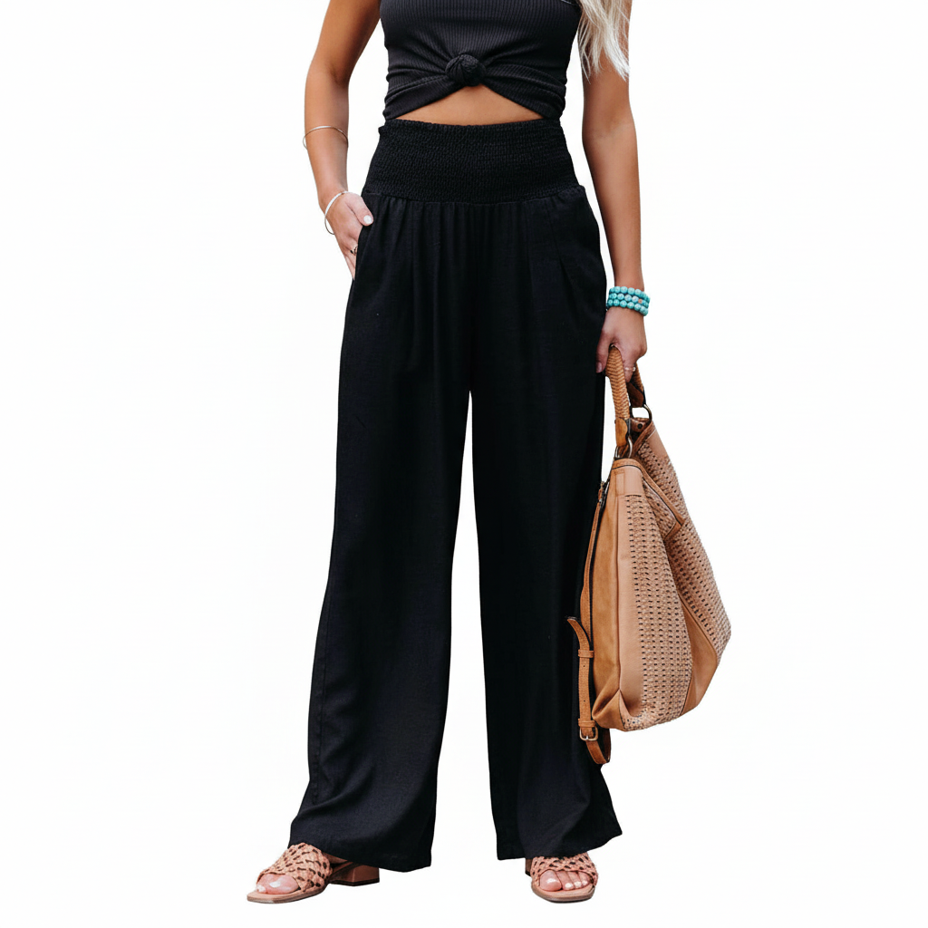 Sonia Smocked Pocketed Pants