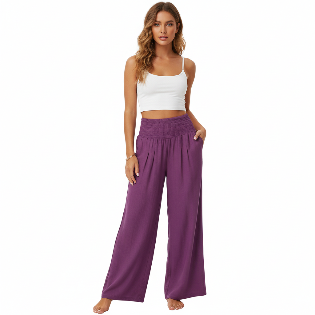 Sonia Smocked Pocketed Pants