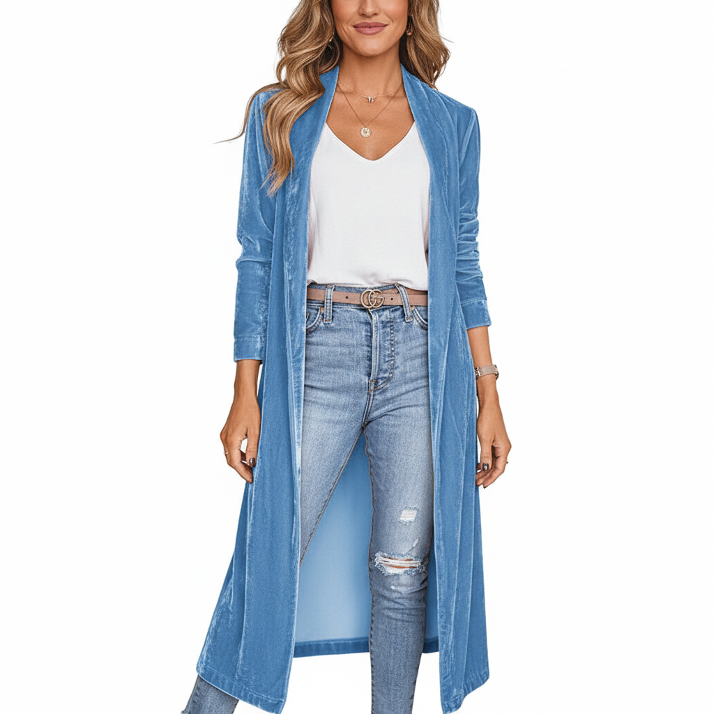 Uzi Velvet Kimono Coat