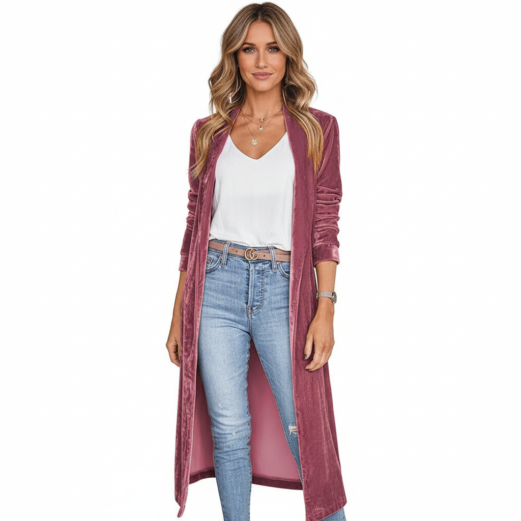Uzi Velvet Kimono Coat
