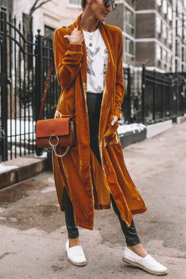 Uzi Velvet Kimono Coat