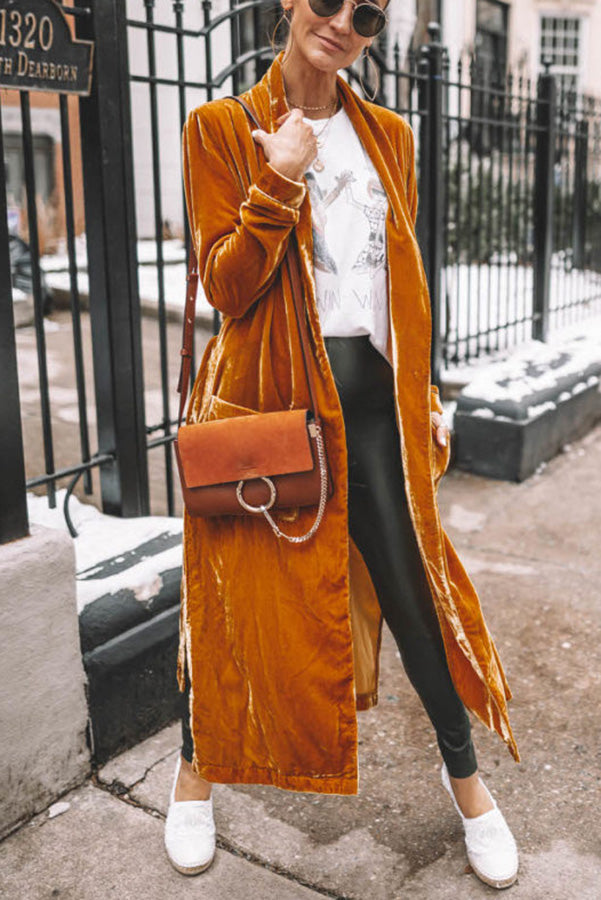 Uzi Velvet Kimono Coat