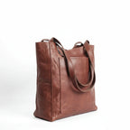 Women's Elvi Structured Genuine Leather Shoulder Bag