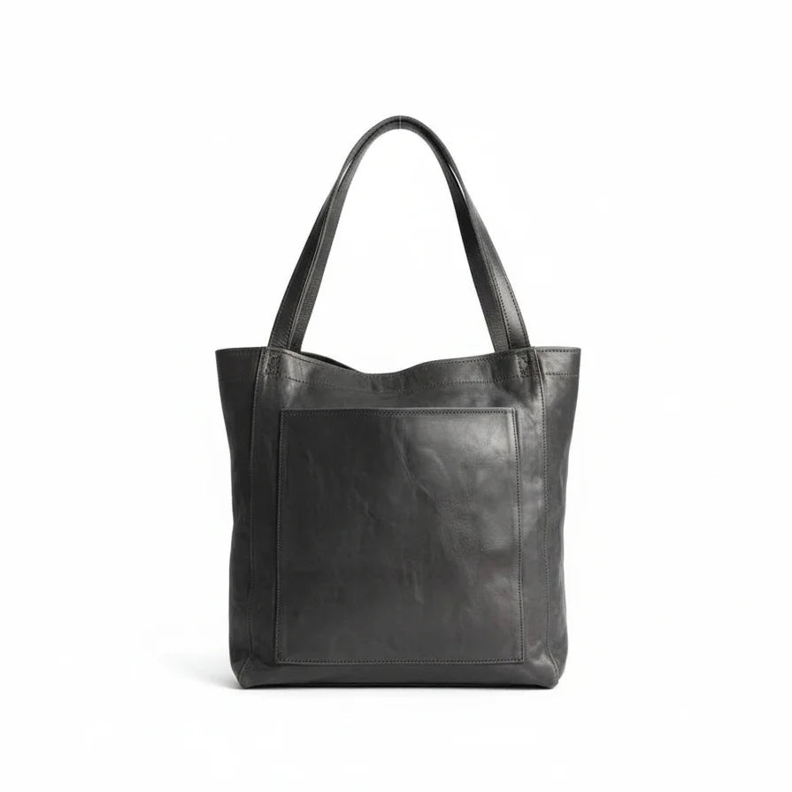 Women's Elvi Structured Genuine Leather Shoulder Bag