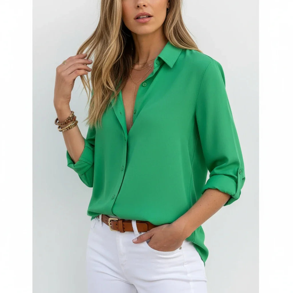 Women's Vani Long Sleeve Button-Down Blouse