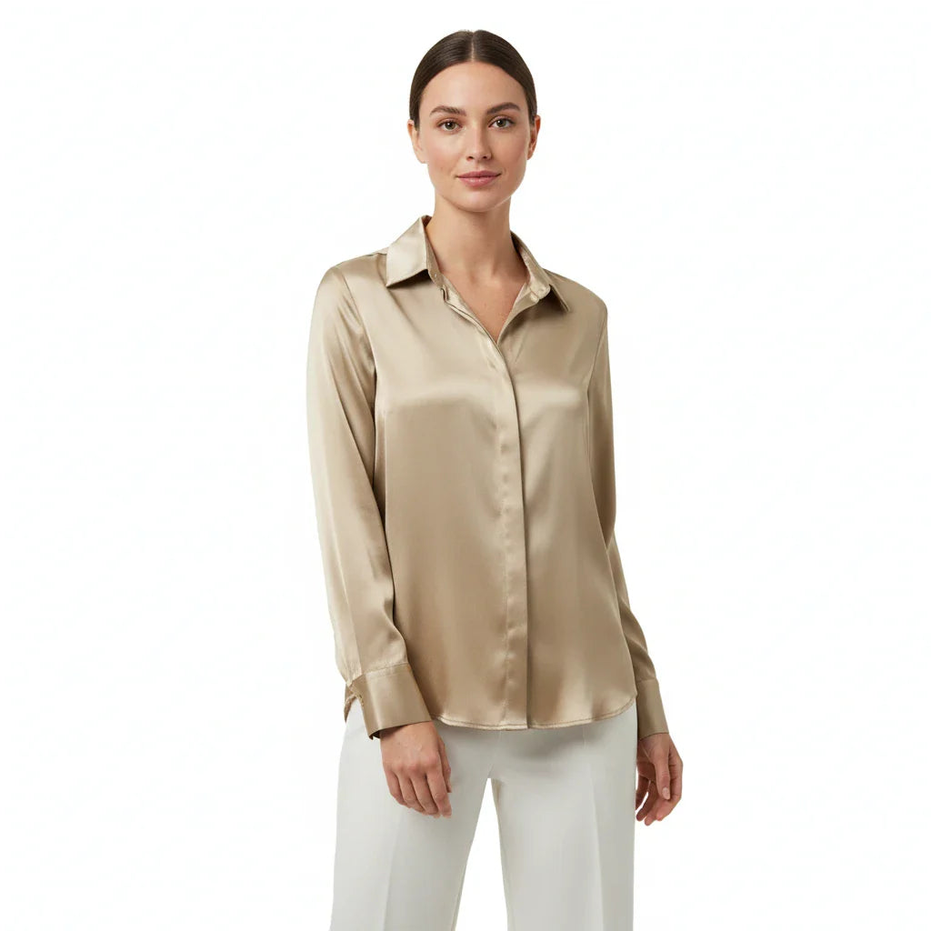 Women's Vira Luxurious Classic Silk Blouse