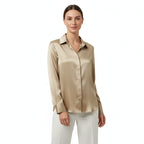 Women's Vira Luxurious Classic Silk Blouse